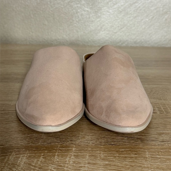 Kelsi Dagger Brooklyn Aiva Women's 10 Beby Pink Leather Off White Pointed Mules - Picture 2 of 8